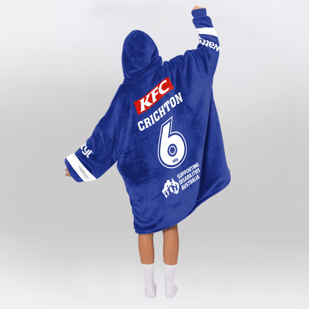 Bulldogs Rugby Crichton Unisex Blanket Hoodie