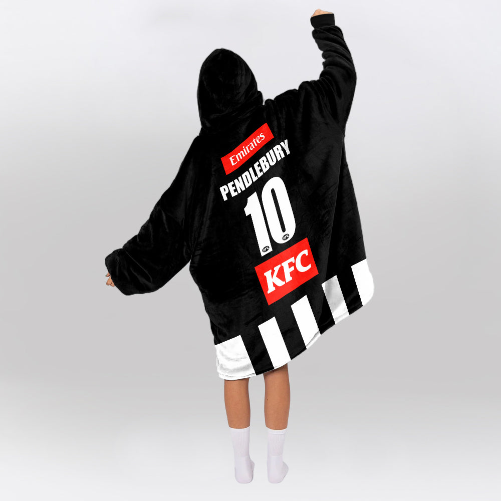 Collingwood Football 10 Pendlebury  Blanket Hoodie