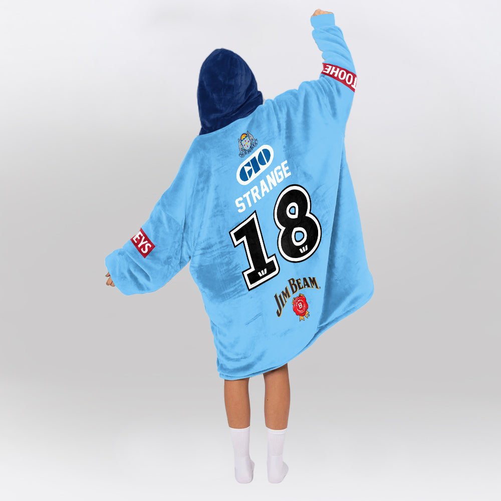 NSW Blues Rugby Blanket Hoodie