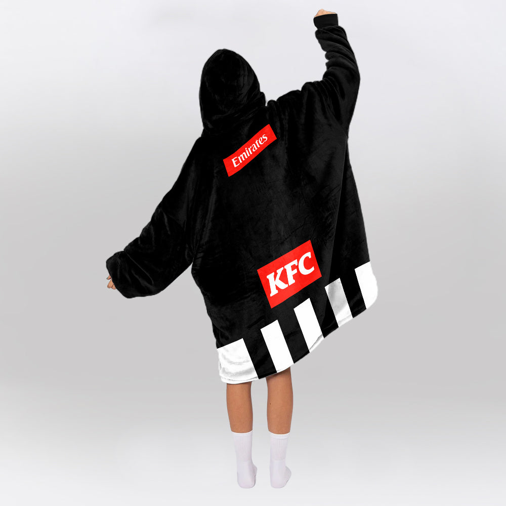 Collingwood Football Blanket Hoodie