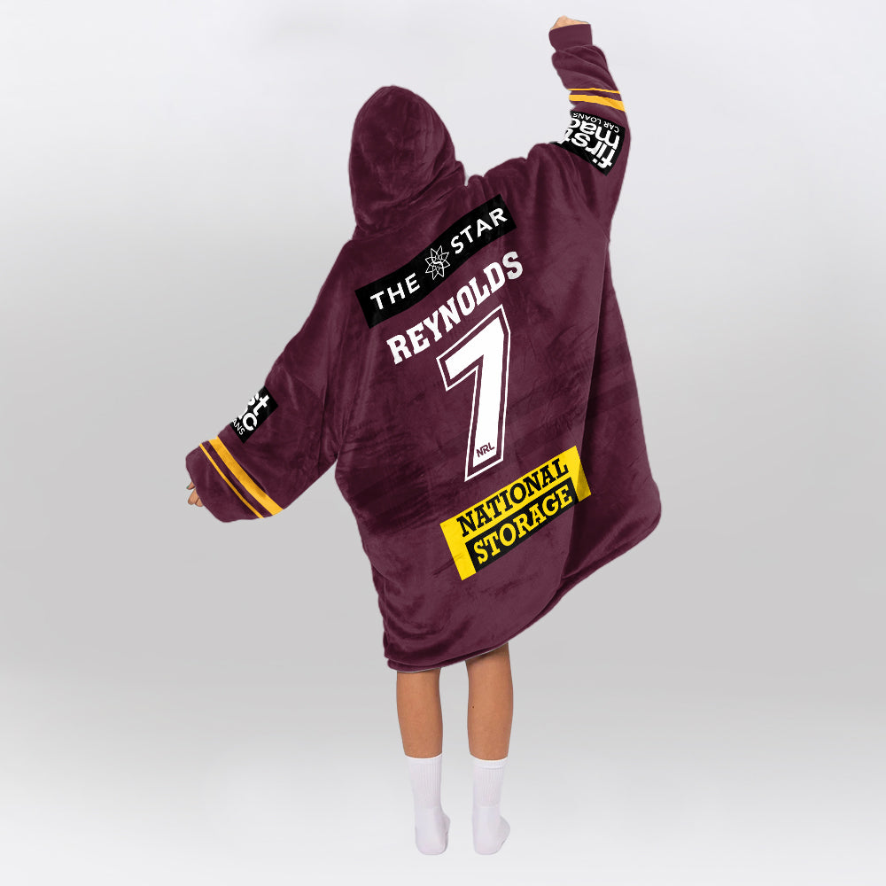 Brisbane Adam Reynolds 7 Blanket Hoodie
