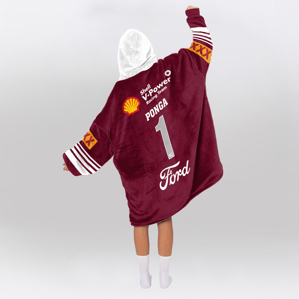 Queensland Rugby Ponga 2026 Blanket Hoodie