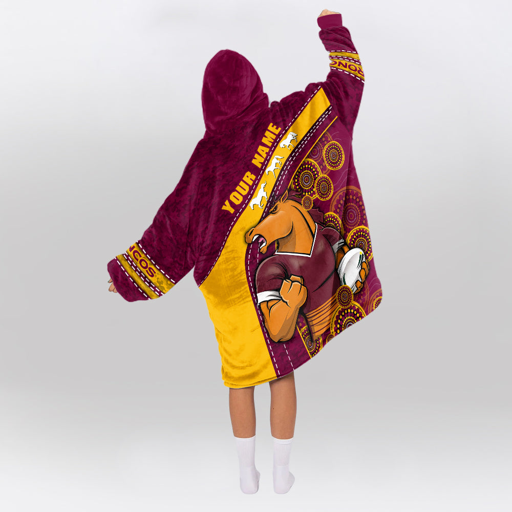 Brisbane Rugby Old School Blanket Hoodie
