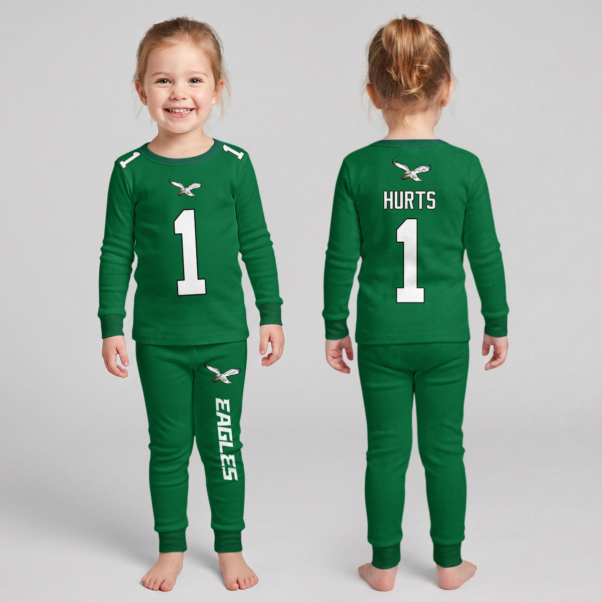 Eagles Football! Inspired Bamboo Two Piece Long Sleeve Pajama Set