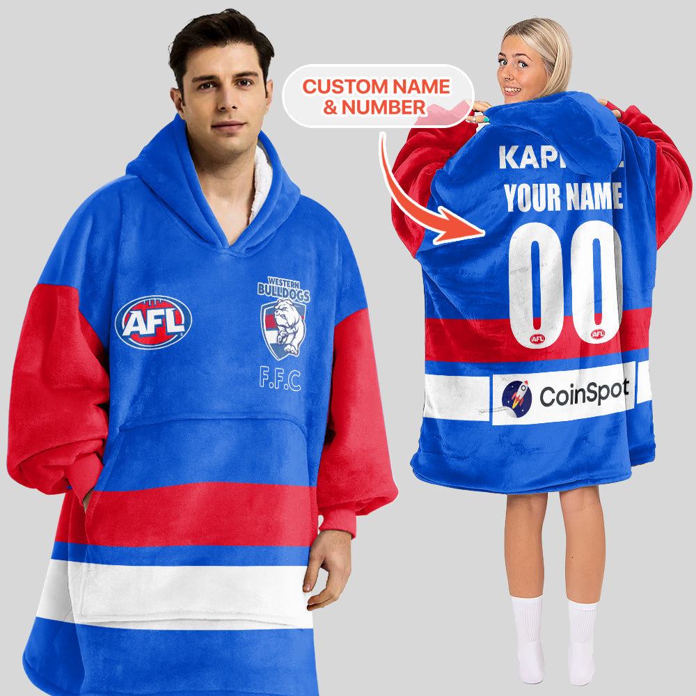 Western Bulldogs Unisex Blanket Hoodie