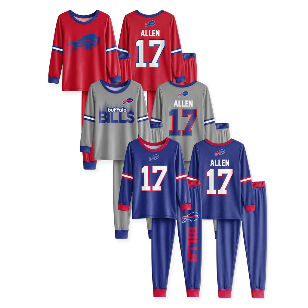 Buffalo Football Joshua 17! Inspired Bamboo Two Piece Long Sleeve Pajama Set